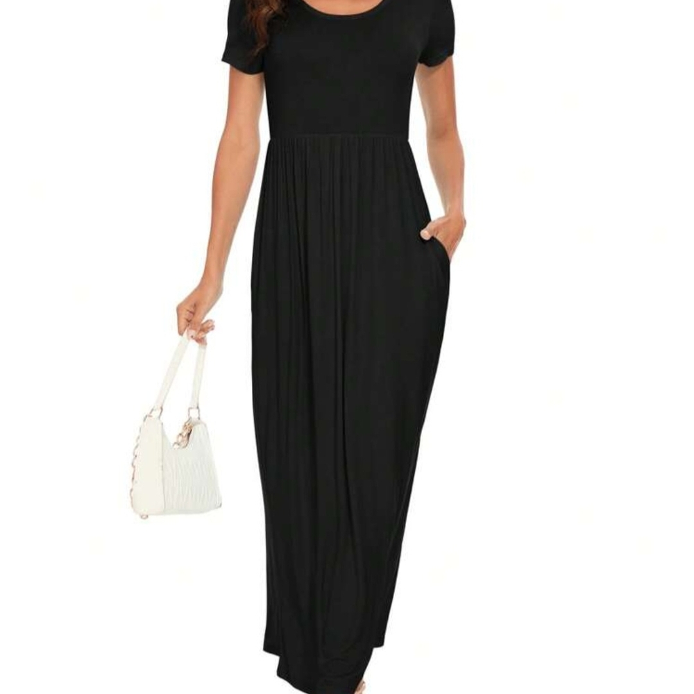 Colleen Lopez Classic Black Maxi Dress
